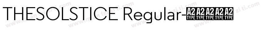 THESOLSTICE Regular字体转换